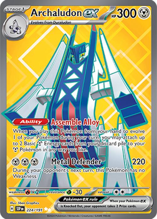 Archaludon ex #224 Pokemon Surging Sparks