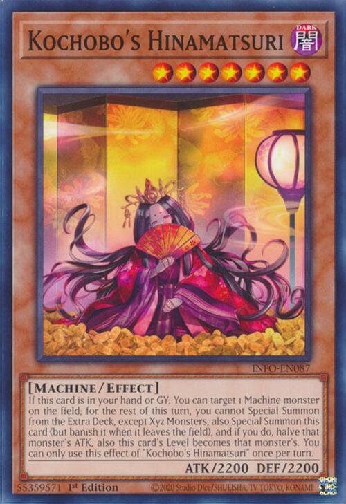 Kochobo's Hinamatsuri INFO-EN087 YuGiOh The Infinite Forbidden