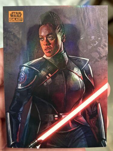 Reva [Orange Refractor] #GE-14 Star Wars 2024 Topps Chrome Galaxy Galactic Empire Art