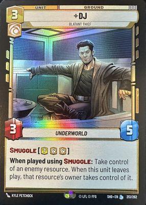 DJ - Blatant Thief [Foil] #213 Star Wars Unlimited: Shadows of the Galaxy