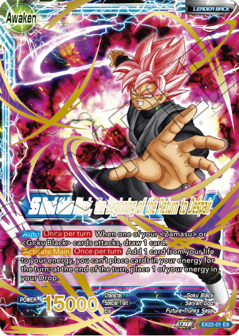 Goku Black // SS Rose Goku Black, the Beginning of the Return to Despair [Gold Stamped Foil] EX22-01 Dragon Ball Super Expansion Set: Ultimate Deck 2023