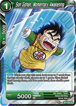 Son Gohan, Momentary Awakening BT7-055 Dragon Ball Super Assault of the Saiyans