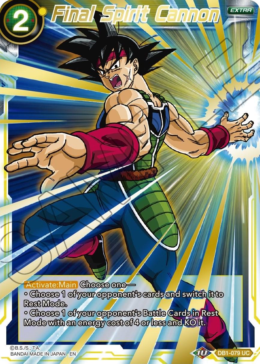 Final Spirit Cannon [Gold Stamped Foil] DB1-079 Dragon Ball Super Mythic Booster