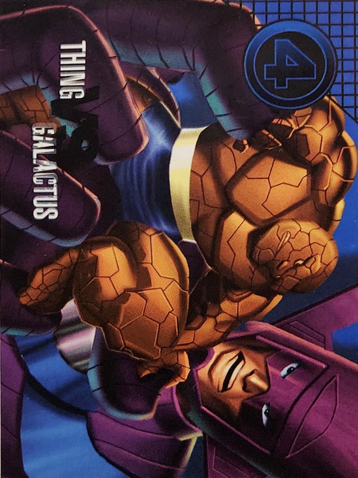 Thing Vs. Galactus #77 Marvel 1996 Fleer Vision