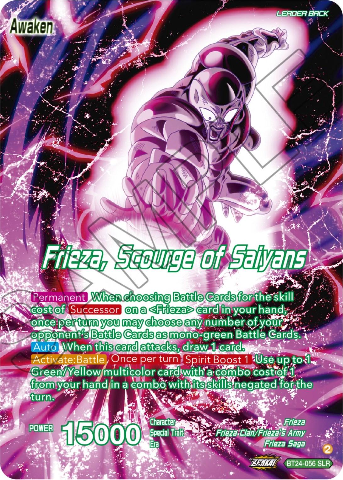 Frieza // Frieza, Scourge of Saiyans [SLR Foil] BT24-056 Dragon Ball Super Beyond Generations