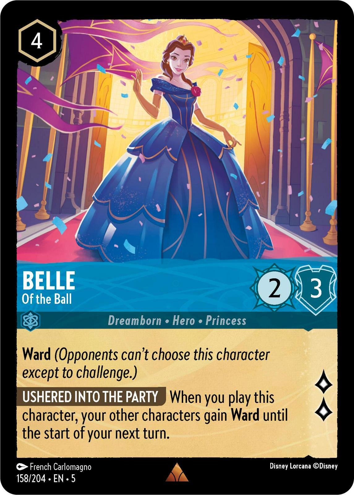 Belle - Of the Ball #158 Lorcana Shimmering Skies