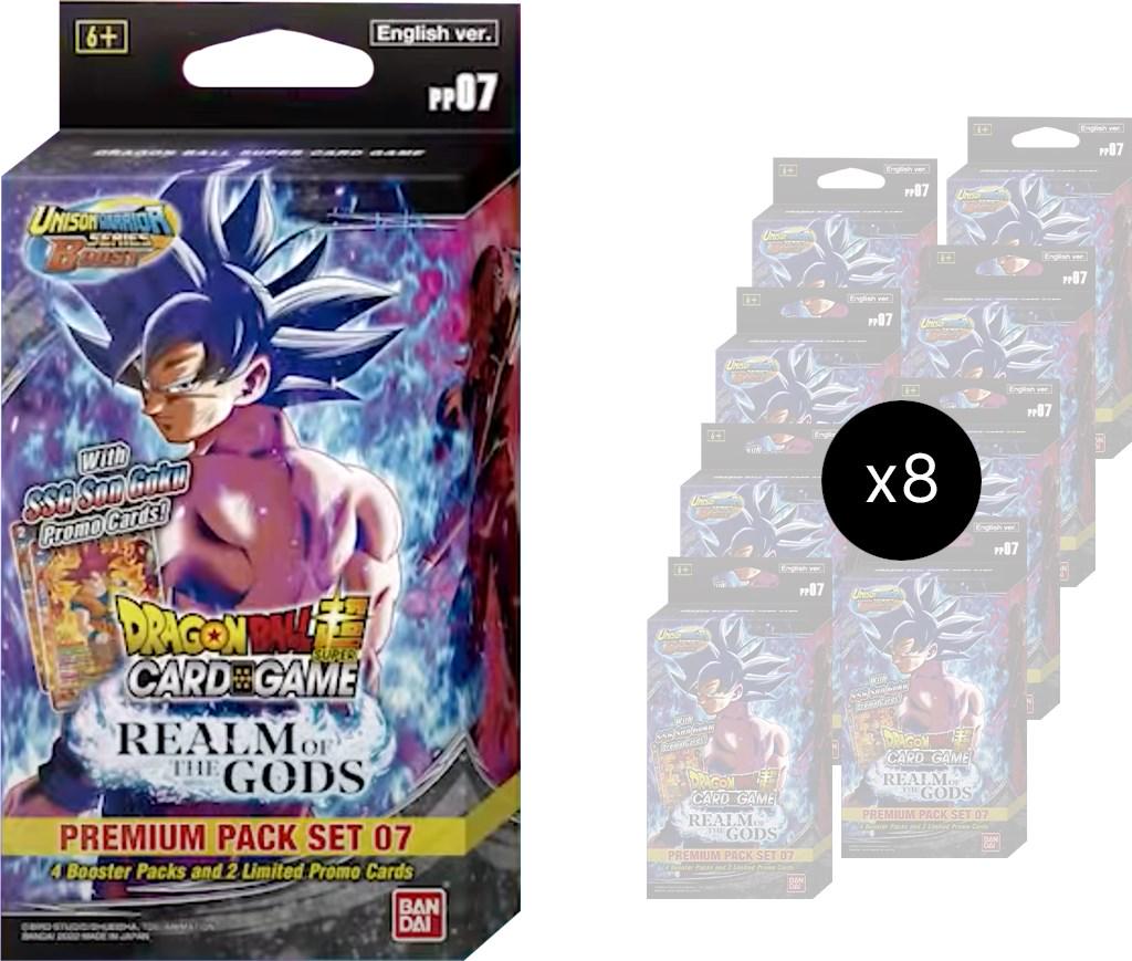 Realm of the Gods Premium Pack Set 07 Display  Dragon Ball Super Realm of the Gods