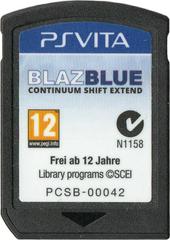 Vita Card (Front) | BlazBlue: Continuum Shift Extend PAL Playstation Vita