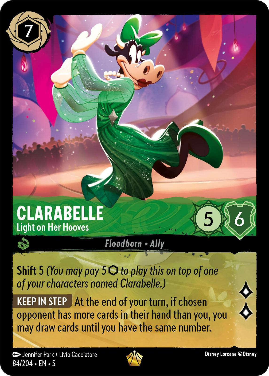 Clarabelle - Light on Her Hooves #84 Lorcana Shimmering Skies