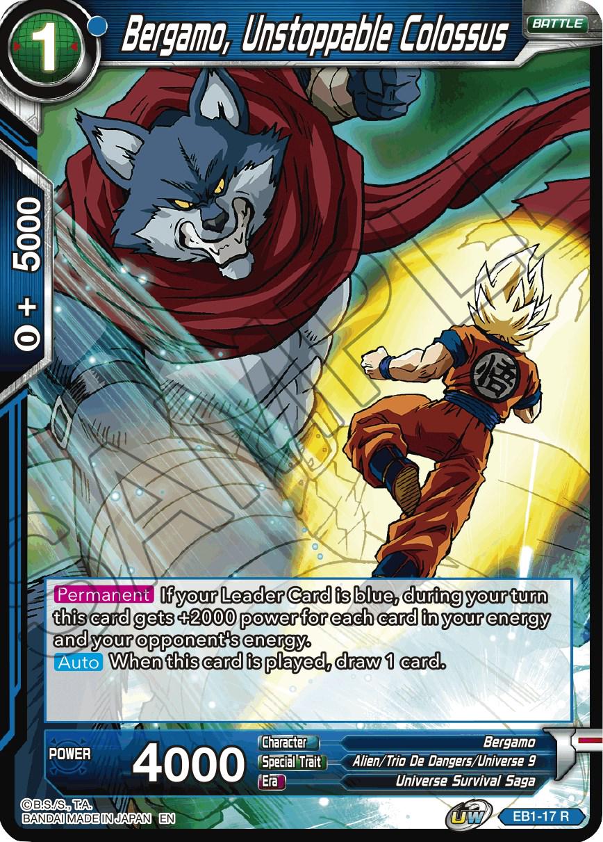 Bergamo, Unstoppable Colossus EB1-17 Dragon Ball Super Battle Evolution Booster