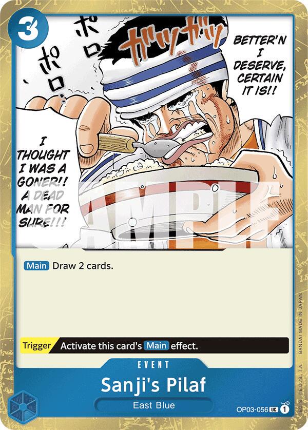 Sanji's Pilaf [Jolly Roger Foil] OP03-056 One Piece Premium Booster