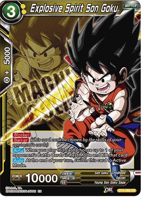 Explosive Spirit Son Goku BT3-088 Dragon Ball Super Magnificent Collection Forsaken Warrior