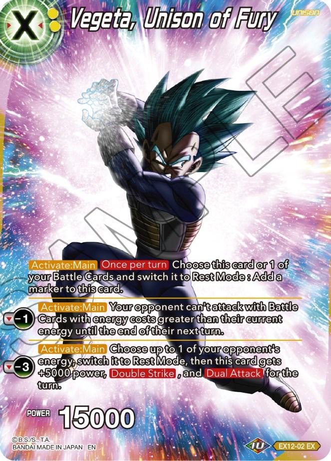 Vegeta, Unison of Fury [Foil] EX12-02 Dragon Ball Super Theme Selection: History of Vegeta