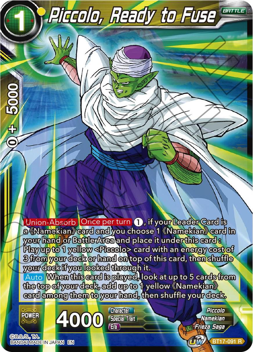 Piccolo, Ready to Fuse BT17-091 Dragon Ball Super Ultimate Squad