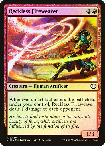 Reckless Fireweaver [Foil] #126 Magic Kaladesh