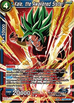 Kale, the Awakened Sister BT7-040 Dragon Ball Super Assault of the Saiyans