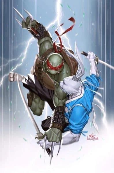 Teenage Mutant Ninja Turtles / Usagi Yojimbo: WhereWhen [Lee Virgin] #1 (2023) Comic Books Teenage Mutant Ninja Turtles / Usagi Yojimbo: WhereWhen