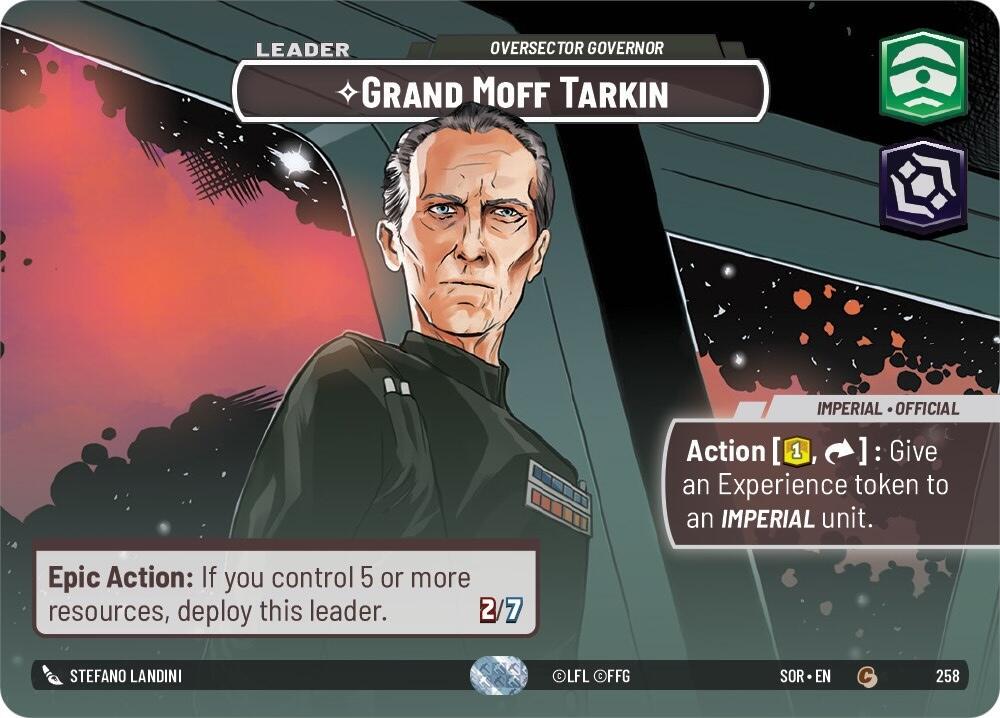 Grand Moff Tarkin #258 Star Wars Unlimited: Spark of Rebellion