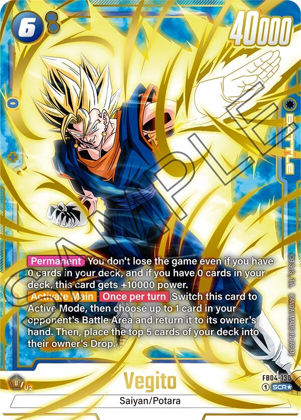 Vegito - FB04-130 [Alternate Art Holo] FB04-130 Dragon Ball Fusion World Ultra Limit