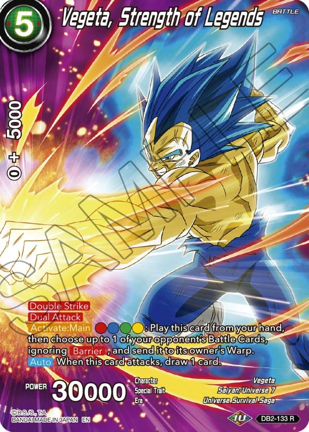 Vegeta, Strength of Legends [Foil] DB2-133 Dragon Ball Super Theme Selection: History of Vegeta