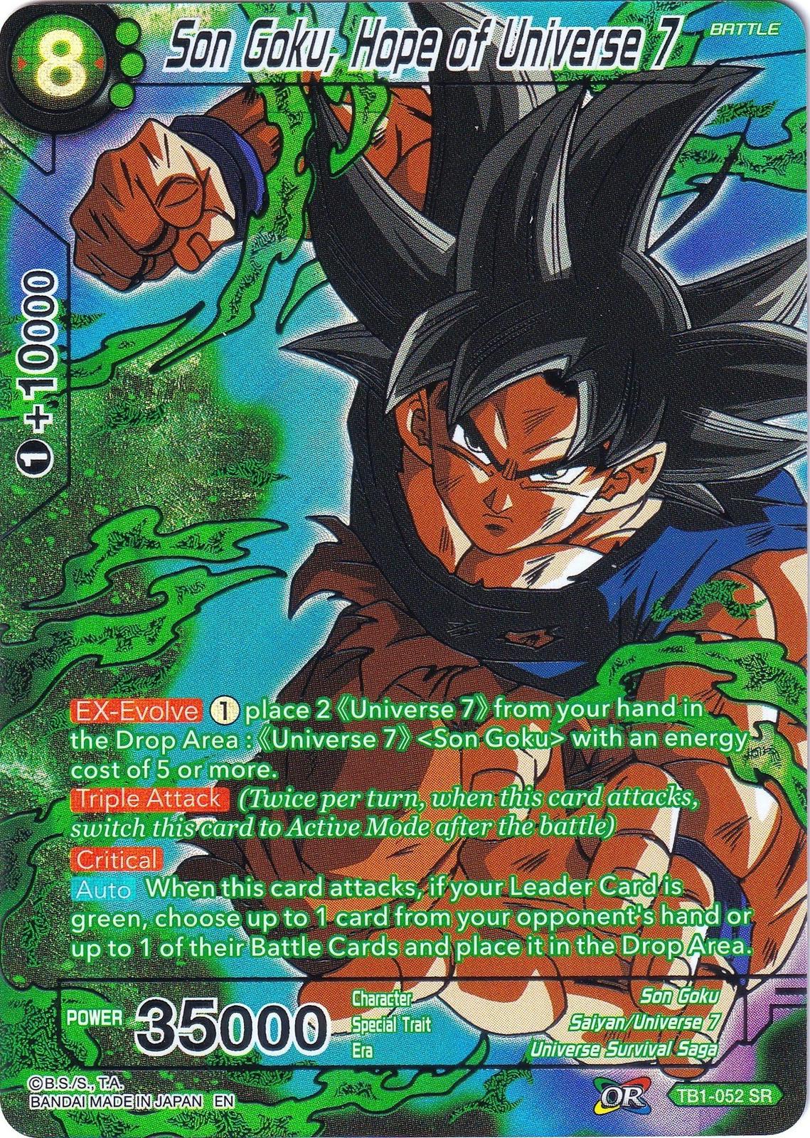 Son Goku, Hope of Universe 7 [Foil] TB1-052 Dragon Ball Super Collector's Selection Vol.2