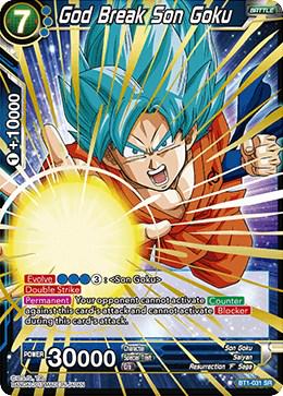 God Break Son Goku BT1-031 Dragon Ball Super Galactic Battle