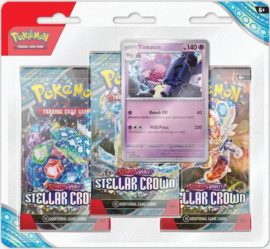 Tinkaton 3 Pack Blister Pokemon Stellar Crown