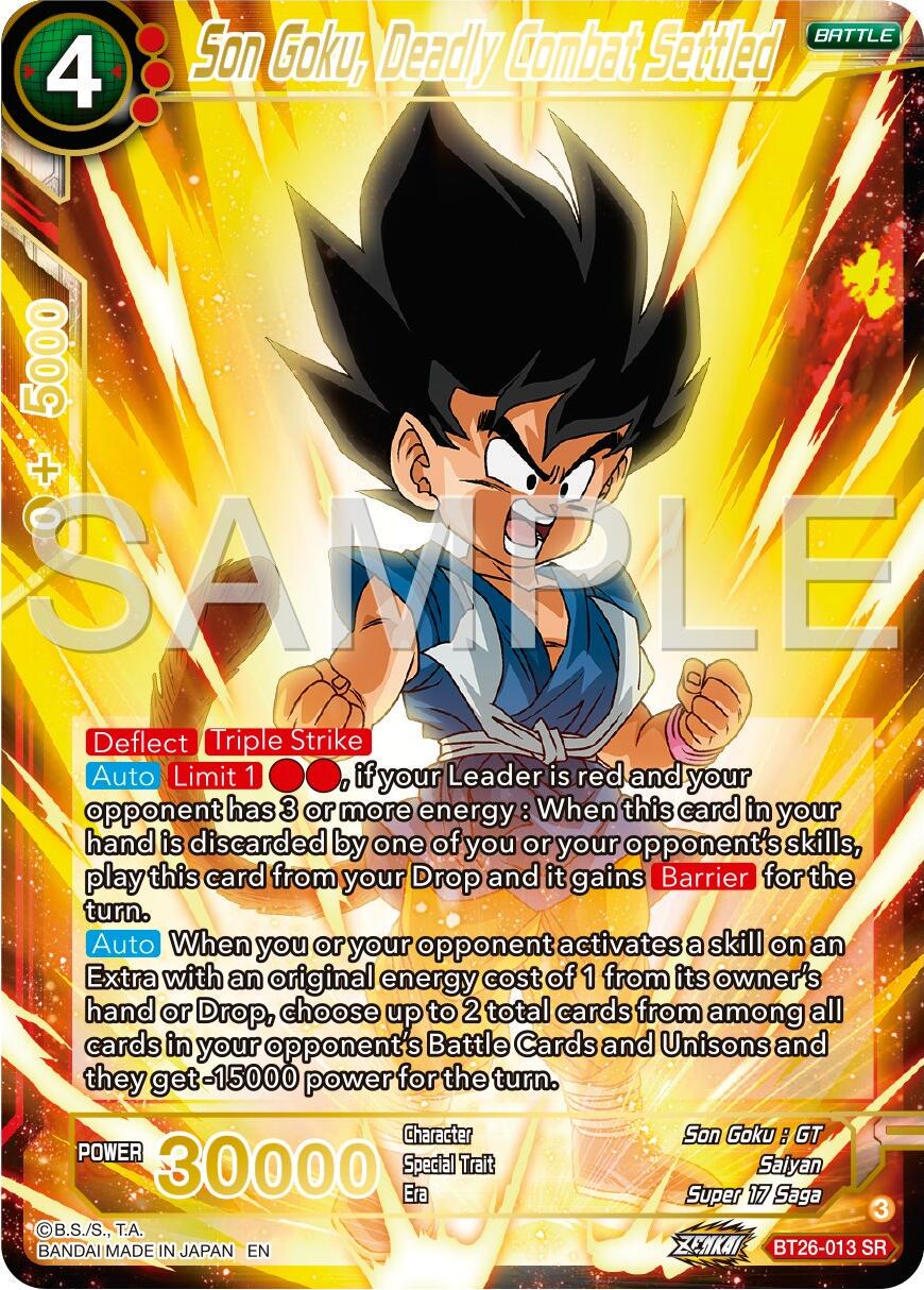 Son Goku, Deadly Combat Settled [Foil] BT26-013 Dragon Ball Super Ultimate Advent