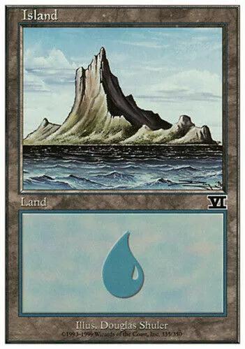 Island #335 Magic 6th Edition