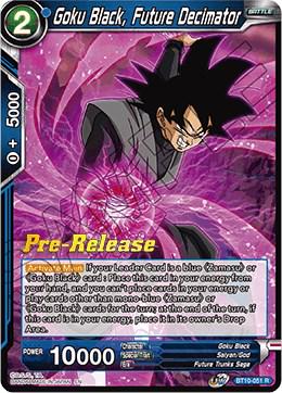 Goku Black, Future Decimator BT10-051 Dragon Ball Super Rise of the Unison Warrior: Pre-Release Promos