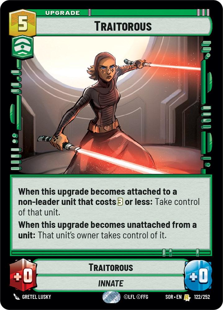 Traitorous [Foil] #122 Star Wars Unlimited: Spark of Rebellion