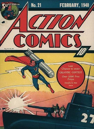 Action Comics #21 (1940) Comic Books Action Comics