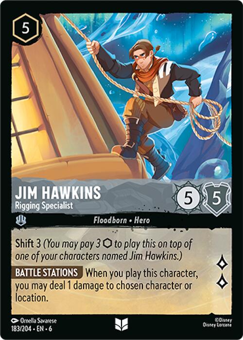 Jim Hawkins - Rigging Specialist #183 Lorcana Azurite Sea