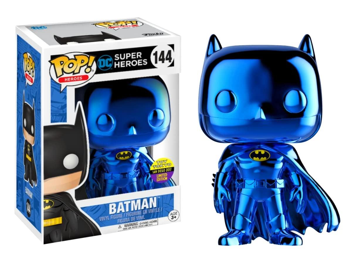 Batman [Blue Chrome] #144 Funko POP Heroes