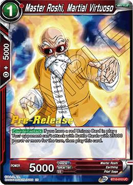 Master Roshi, Martial Virtuoso BT10-010 Dragon Ball Super Rise of the Unison Warrior: Pre-Release Promos