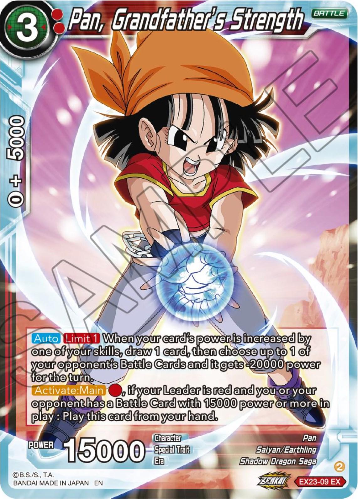 Pan, Grandfather's Strength [Foil] EX23-09 Dragon Ball Super Premium Anniversary Box 2023