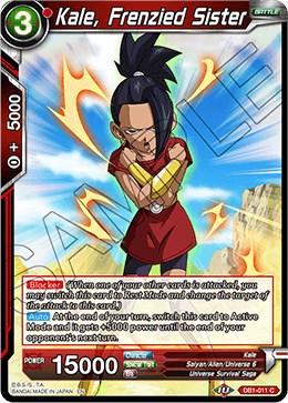 Kale, Frenzied Sister DB1-011 Dragon Ball Super Dragon Brawl