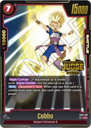 Cabba [Judge Pack [Holo] FB01-007 Dragon Ball Fusion World Judge Promo