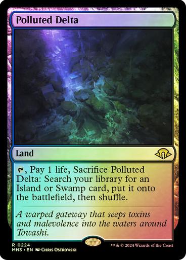 Polluted Delta [Foil] #224 Magic Modern Horizons 3