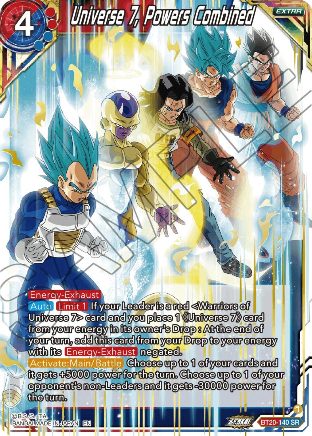 Universe 7, Powers Combined BT20-140 Dragon Ball Super Power Absorbed