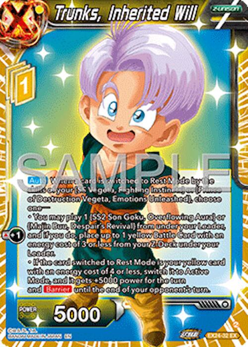 Trunks, Inherited Will [Foil] EX24-32 Dragon Ball Super Premium Anniversary Box 2024