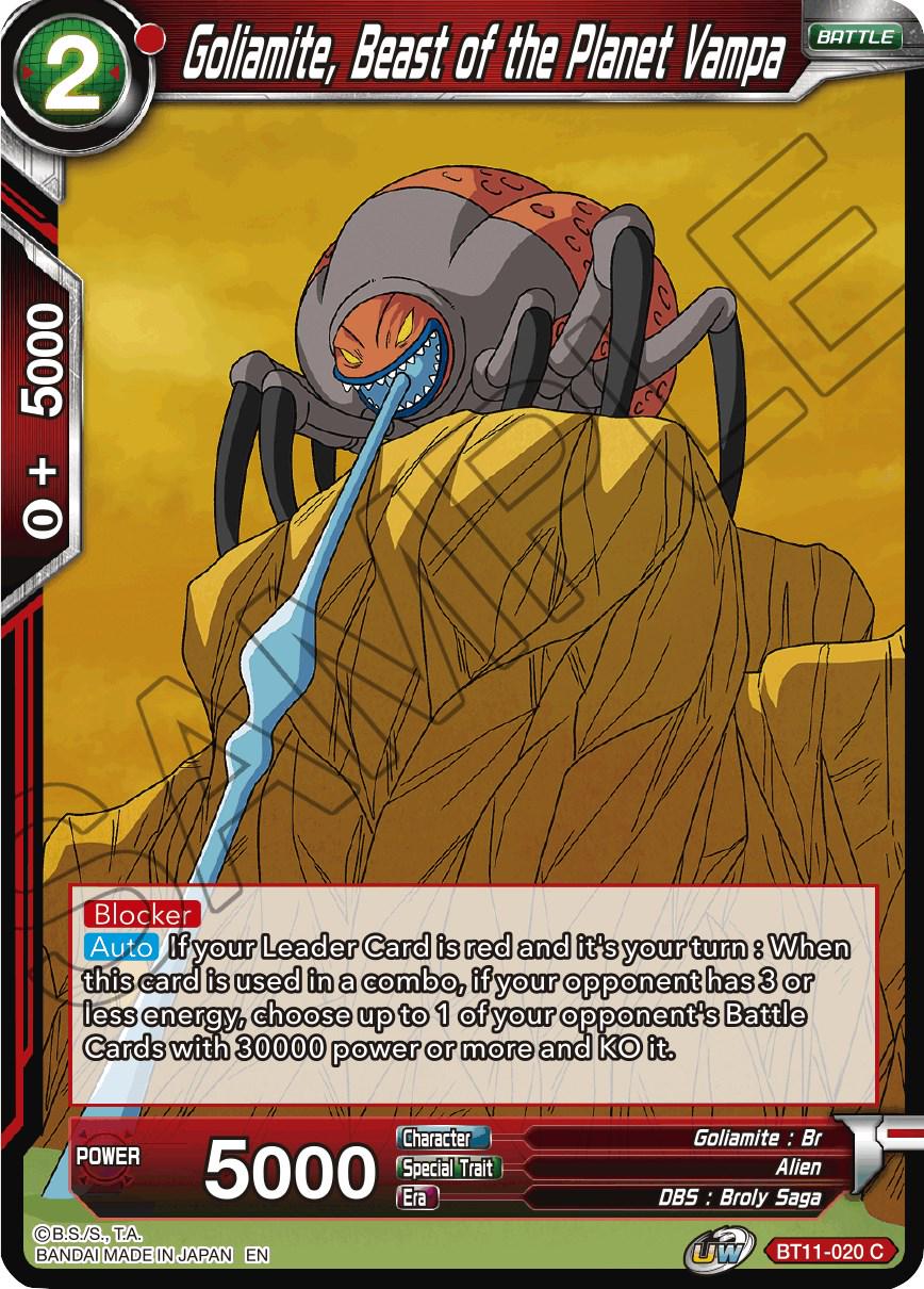 Goliamite, Beast of the Planet Vampa [Foil] BT11-020 Dragon Ball Super Vermilion Bloodline