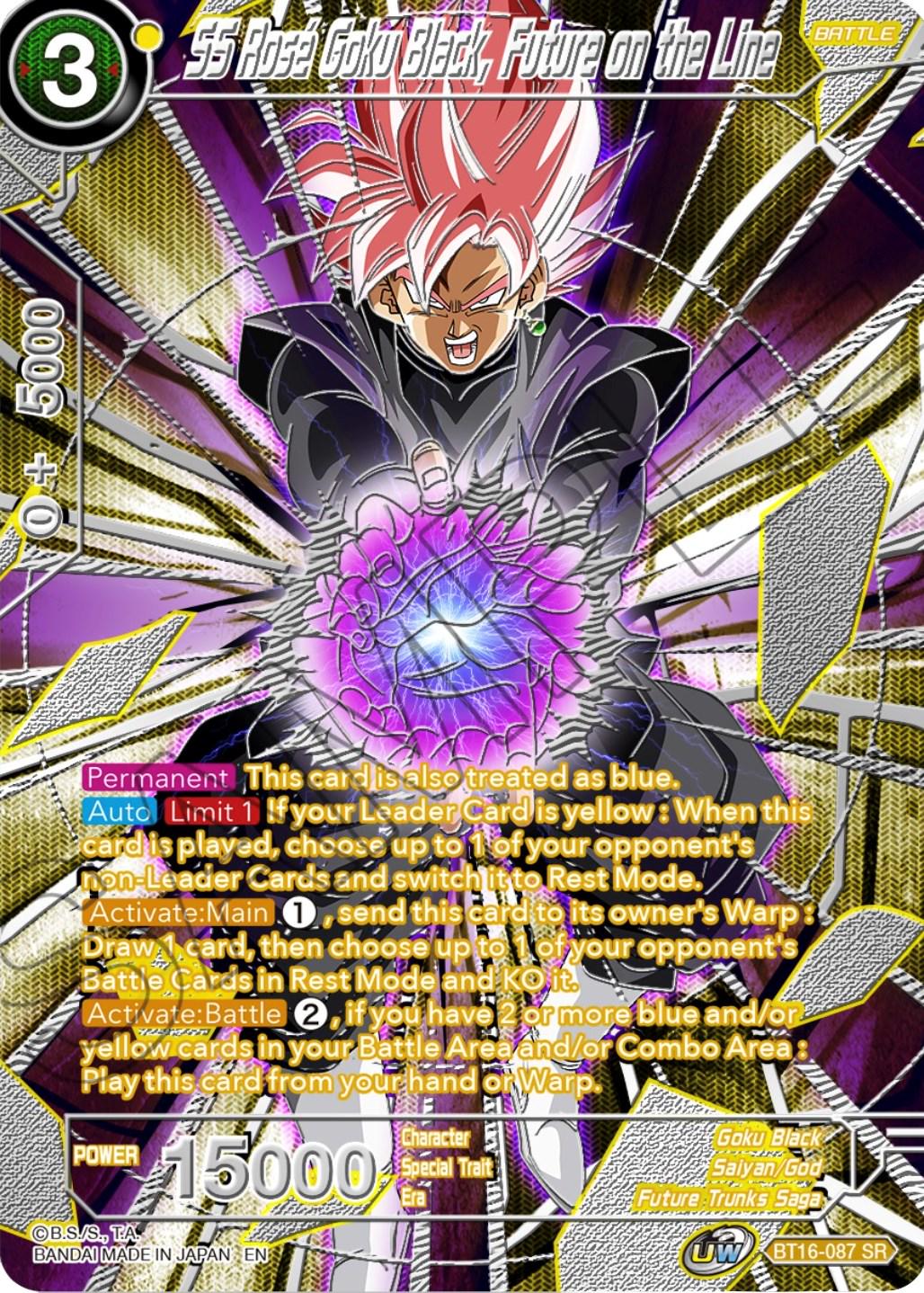 SS Rose Goku Black, Future on the Line [Foil] BT16-087 Dragon Ball Super Collector's Selection Vol.3