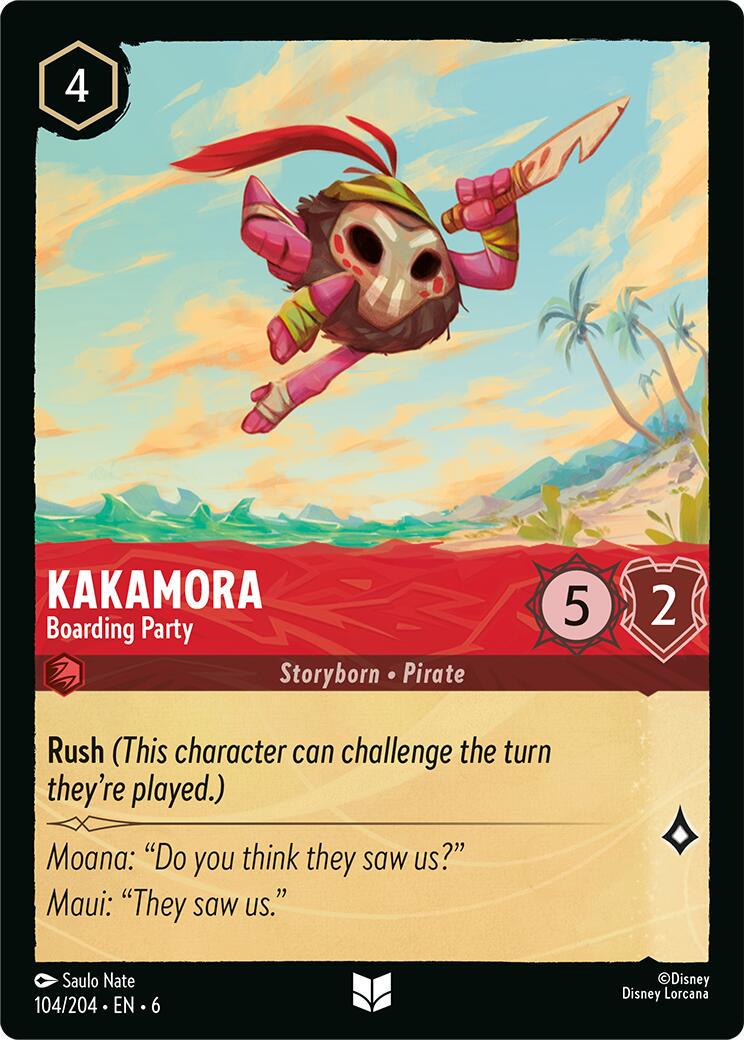 Kakamora - Boarding Party  [Foil] #104 Lorcana Azurite Sea