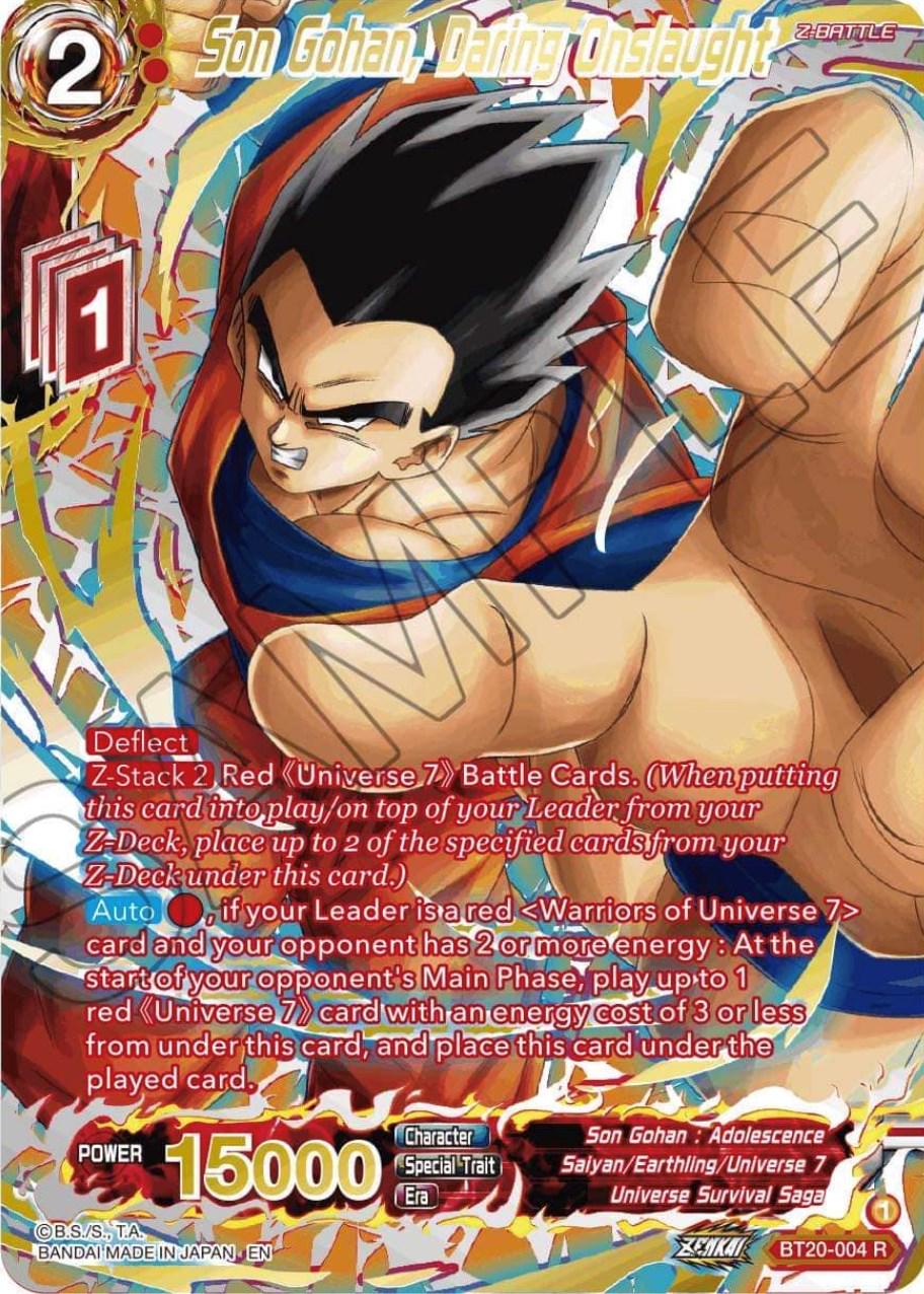 Son Gohan, Daring Onslaught [Gold-Stamped Foil] BT20-004 Dragon Ball Super Power Absorbed