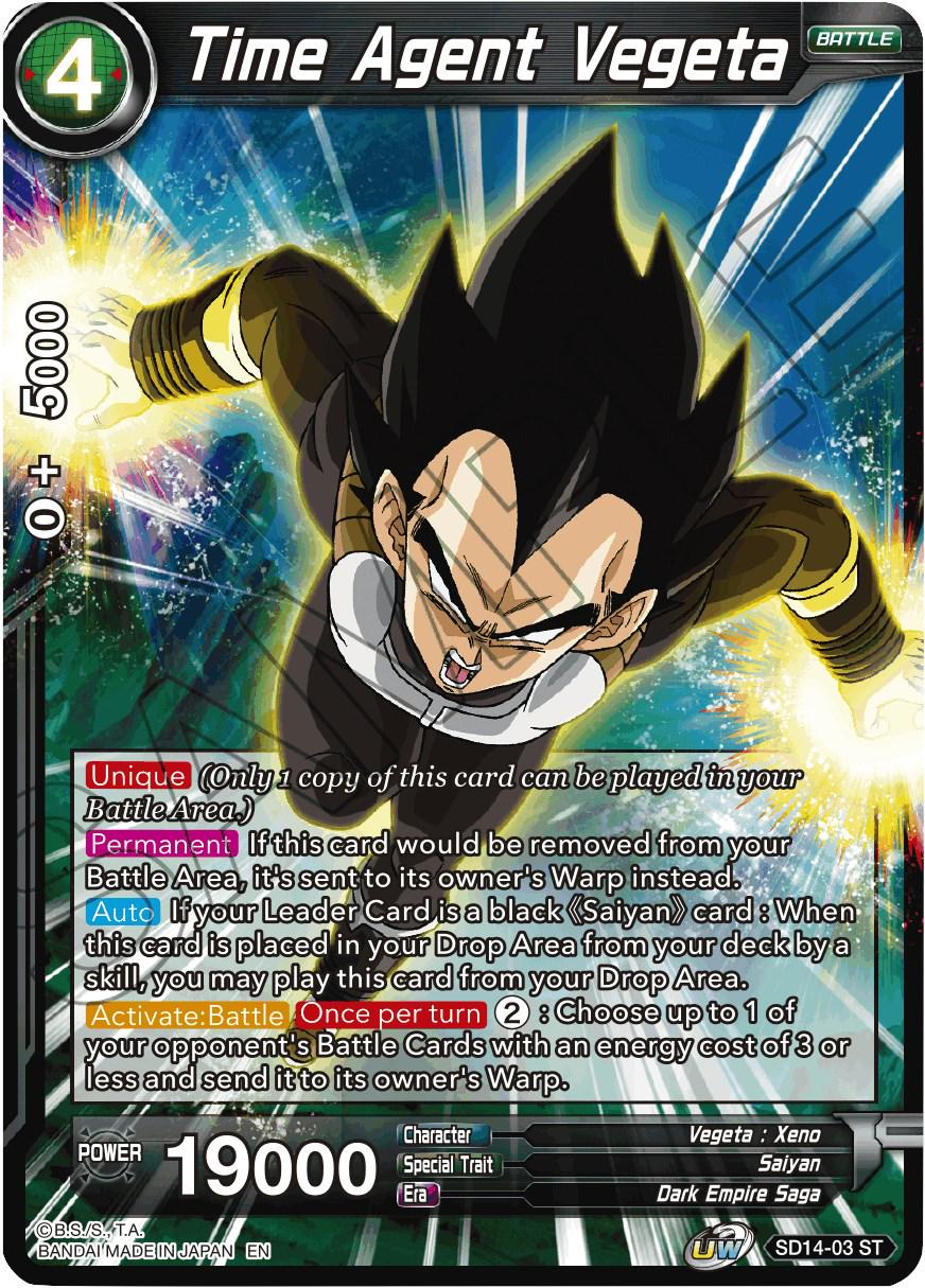 Time Agent Vegeta SD14-03 Dragon Ball Super Rise of the Unison Warrior