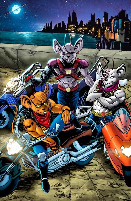 Biker Mice from Mars [Flowers Virgin] #1 (2024) Comic Books Biker Mice from Mars