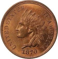 1870 [FS-901] Coins Indian Head Penny