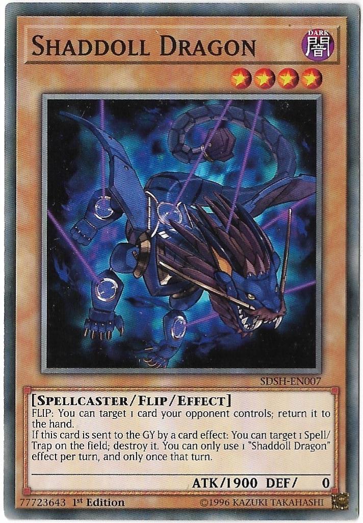 Shaddoll Dragon [1st Edition] SDSH-EN007 YuGiOh Structure Deck: Shaddoll Showdown