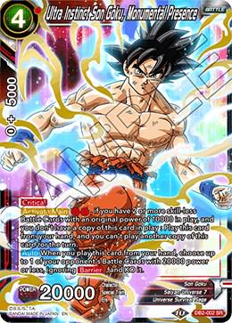 Ultra Instinct Son Goku, Monumental Presence DB2-002 Dragon Ball Super Divine Multiverse